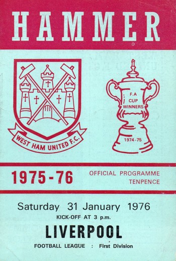 Match programme